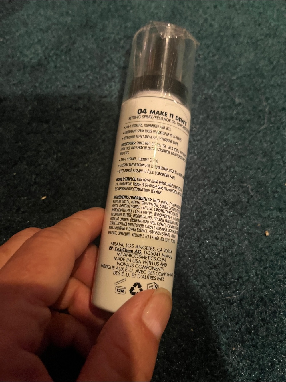Milani Make It Dewy Setting Spray - White and Black Accents - Picture 2 of 2